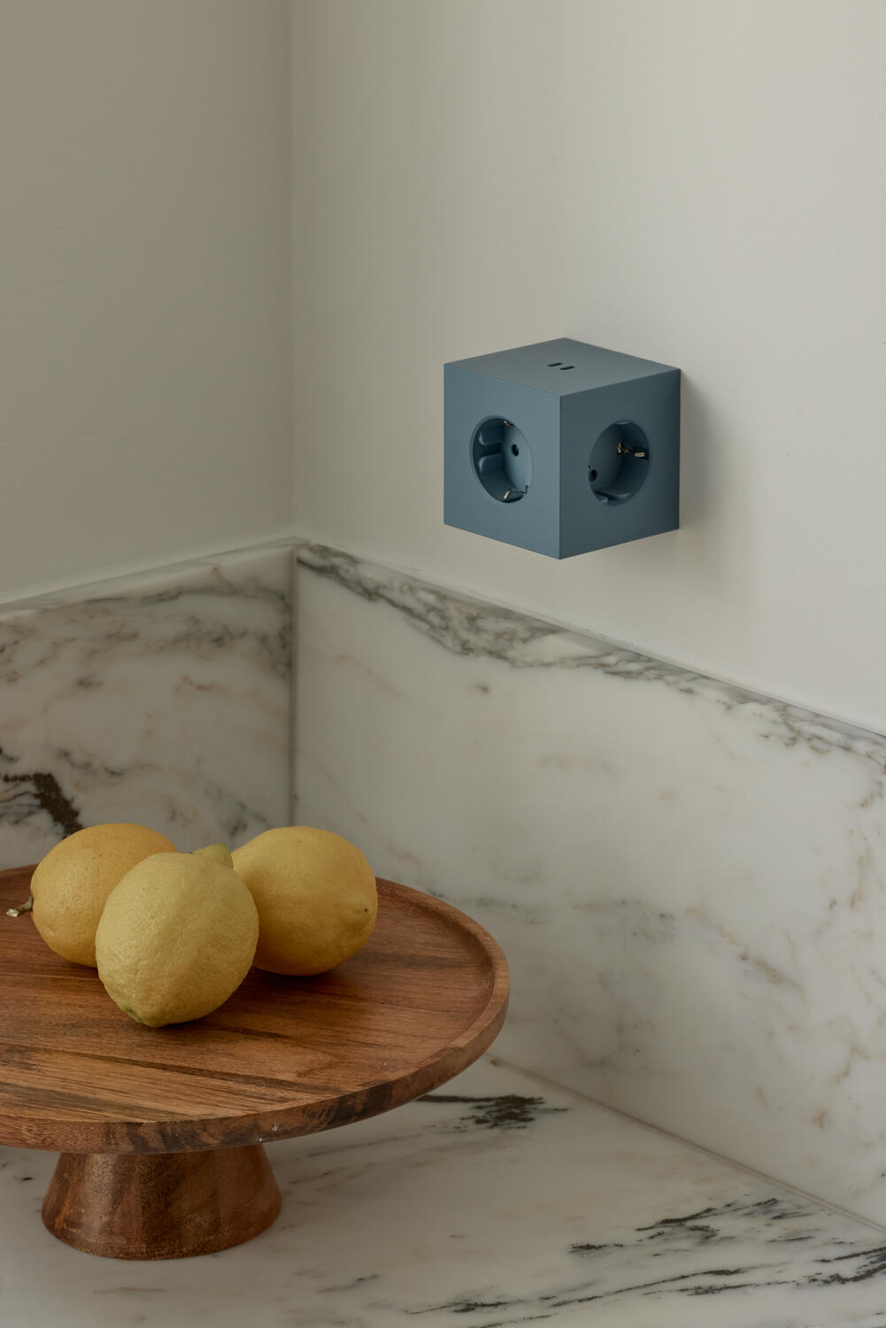 Square 2 stikdåse, USB-C - Shark Blue